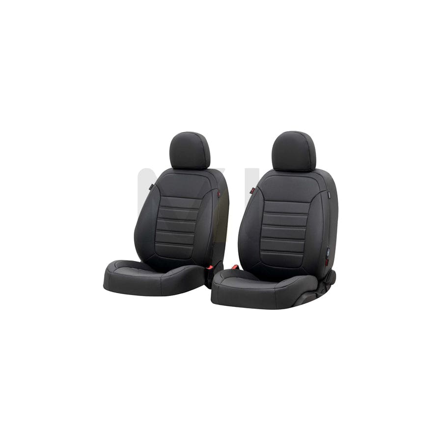 WALSER Robusto 38499 Car seat cover Black, PVC, Front