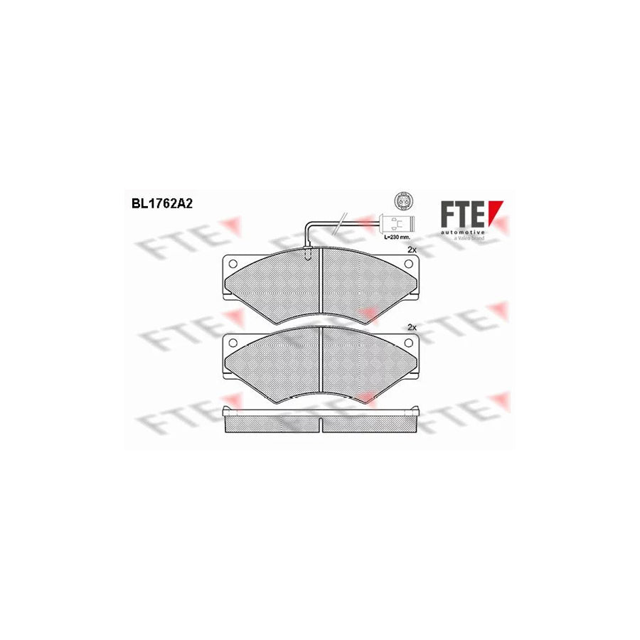 FTE Bl1762A2 Brake Pad Set for Iveco Daily