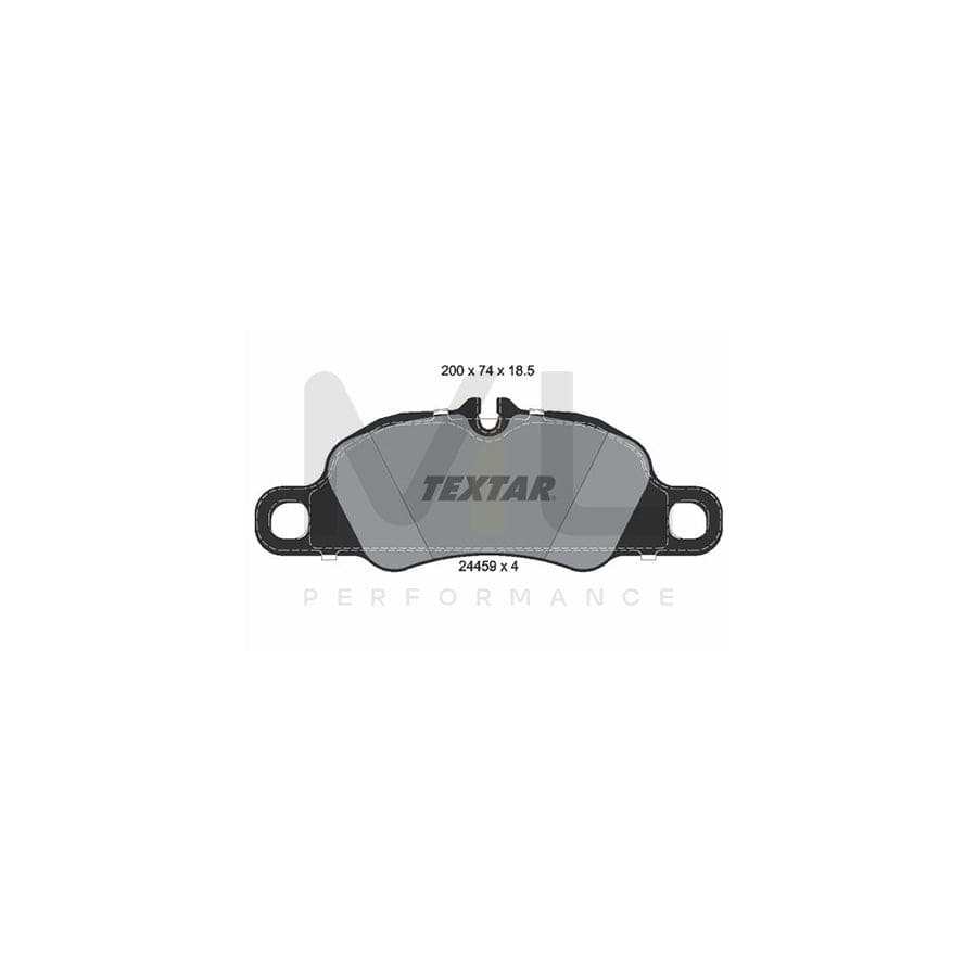 TEXTAR 2445902 Brake pad set for PORSCHE 911 prepared for wear indicator