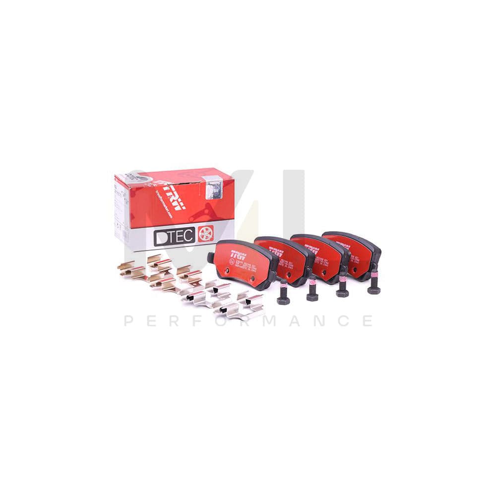 TRW Dtec Cotec Gdb1685Dte Brake Pad Set Not Prepared For Wear Indicator, With Brake Caliper Screws, With Accessories