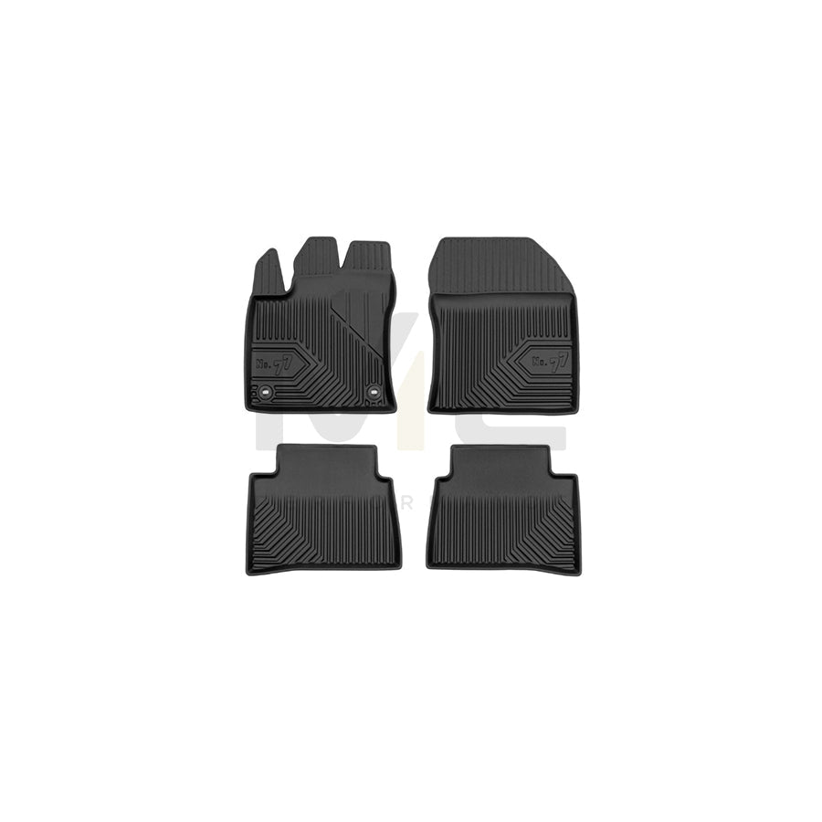 FROGUM Tailored, No.77 77408807 Floor mat set for TOYOTA PRIUS Elastomer, Front and Rear, Quantity: 4, Black, (LHD)