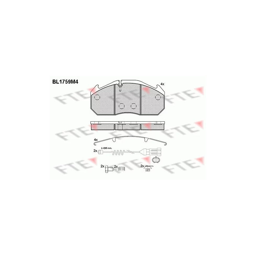 FTE Bl1759M4 Brake Pad Set