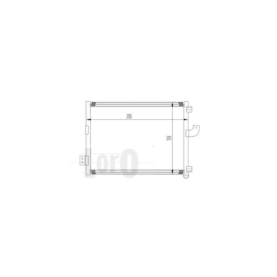 Abakus 0190160001 Air Conditioning Condenser for Hyundai Amica / Atoz (MX)