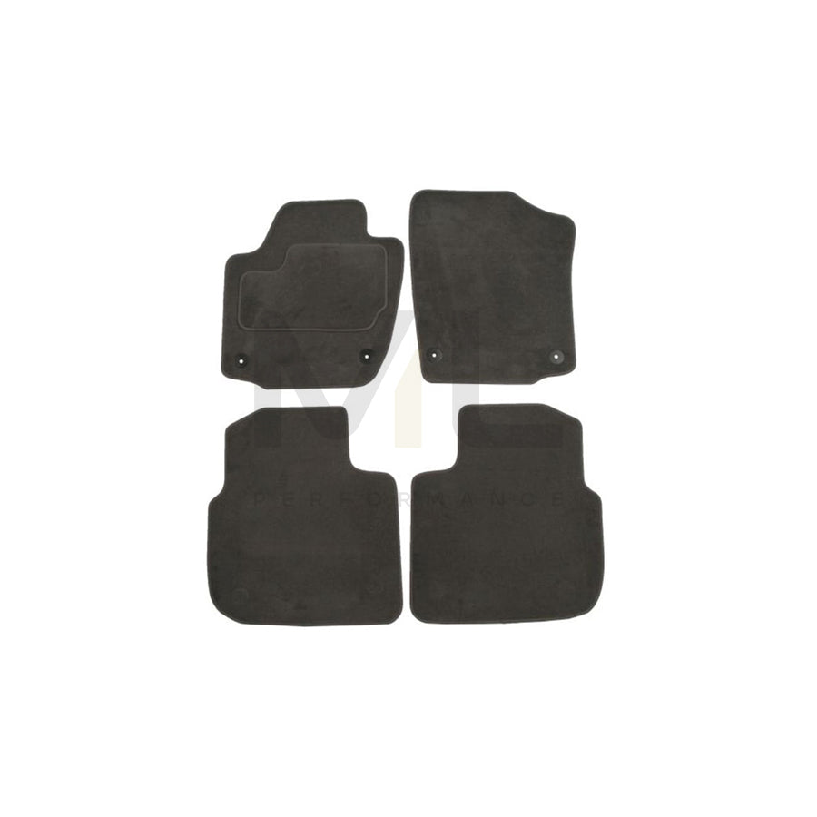 MAMMOOTH A041 SKO90 PRM 02 Floor mat set for SKODA RAPID Textile, Front and Rear, Quantity: 4, Grey