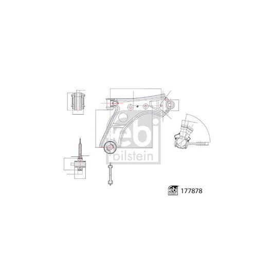Febi Bilstein 177878 Suspension Arm For
