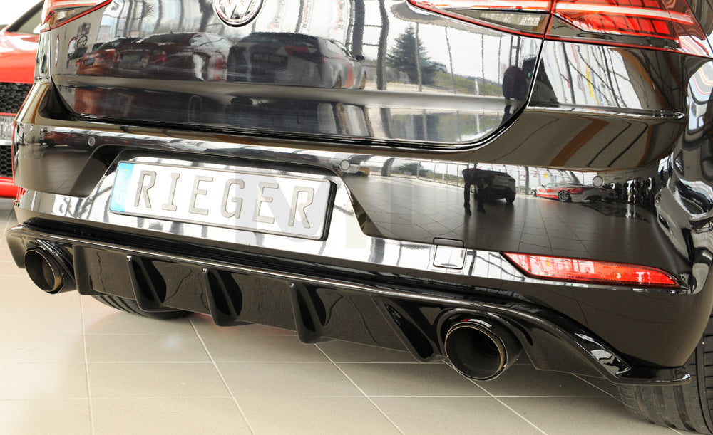 Rieger 00088160 VW Mk7 Golf GTI Rear Diffuser 6 | ML Performance UK Car Parts