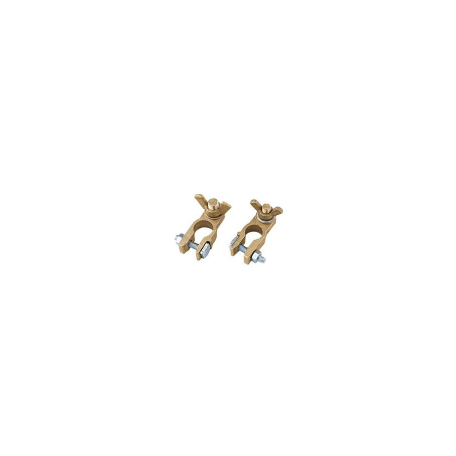 KANA Brass Wing Nut Battery Terminal Clamps (Pair) T010