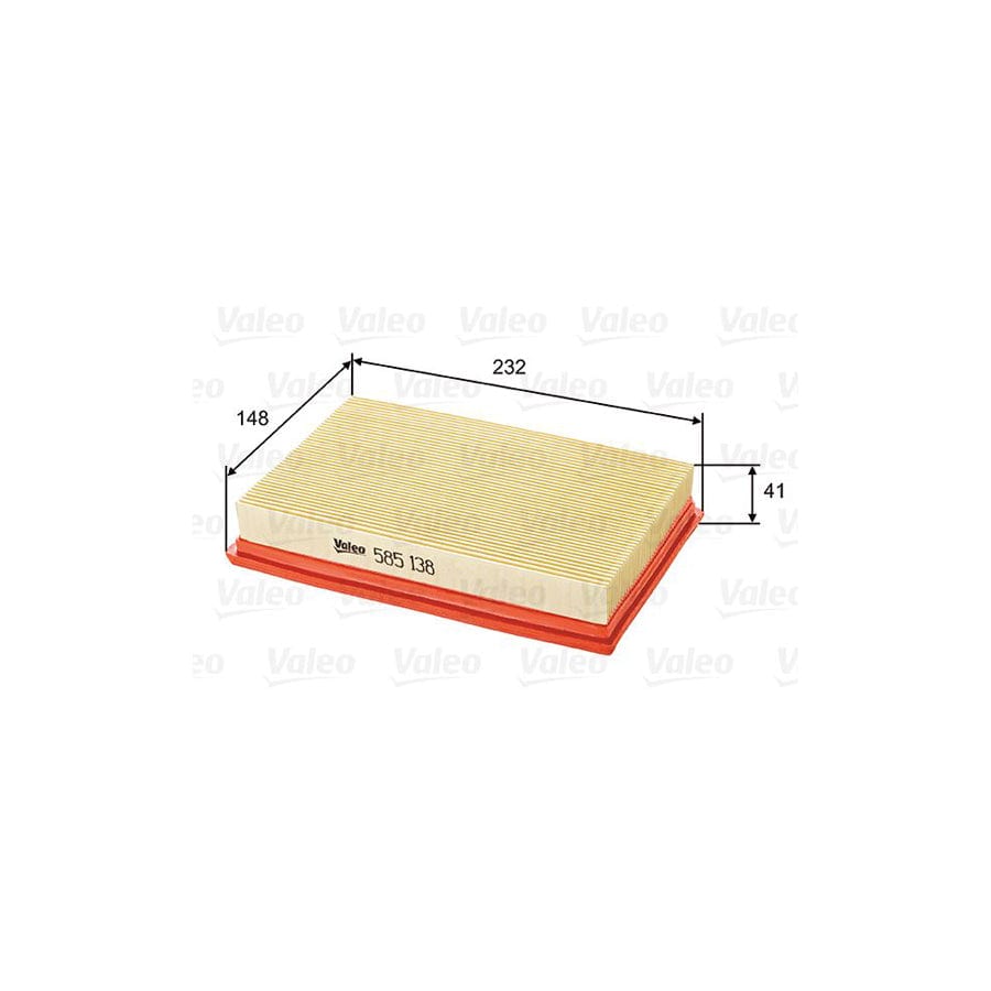 Valeo 585138 Air Filter For Suzuki Swift