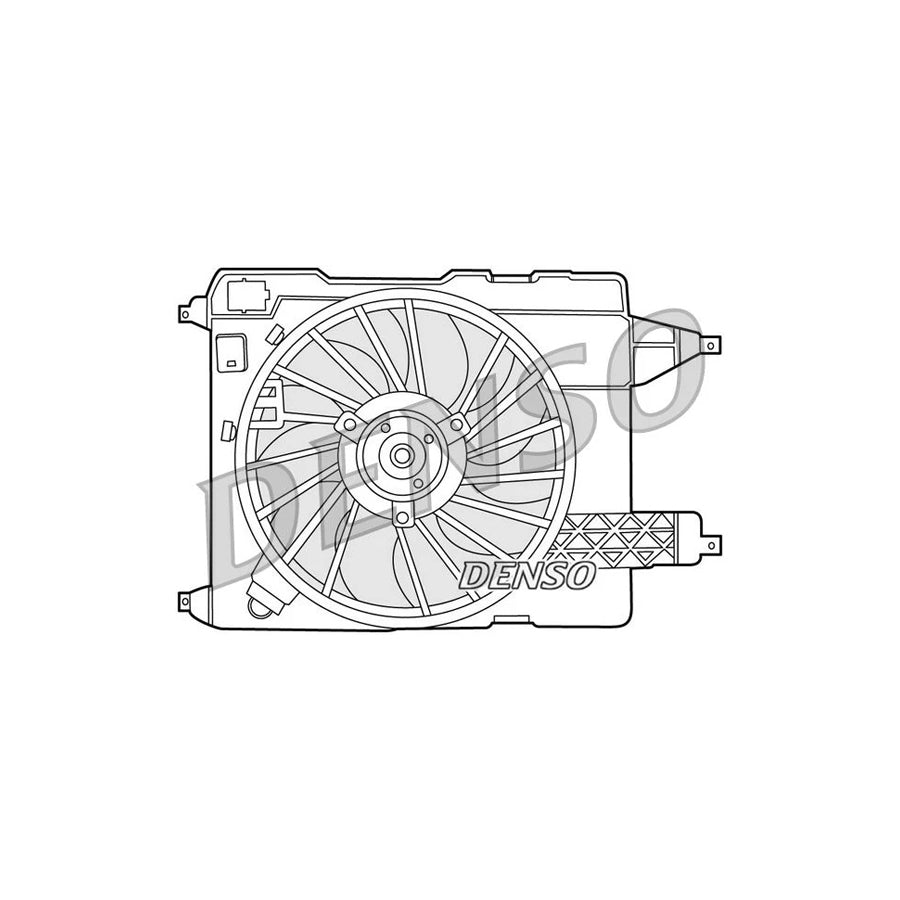 DENSO DER23002 Fan, Radiator for Renault Megane