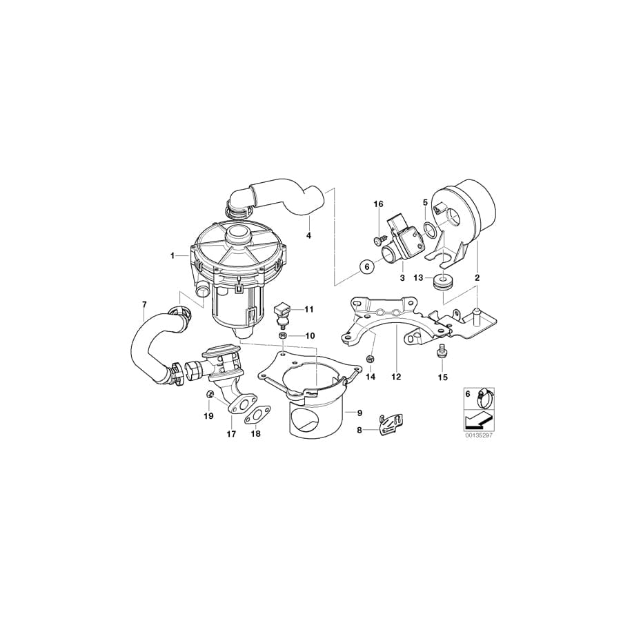 Genuine BMW 11727514954 E46 E85 E83 Adapter Plate (Inc. 325i, Z4 2.5i & X3 2.0i)