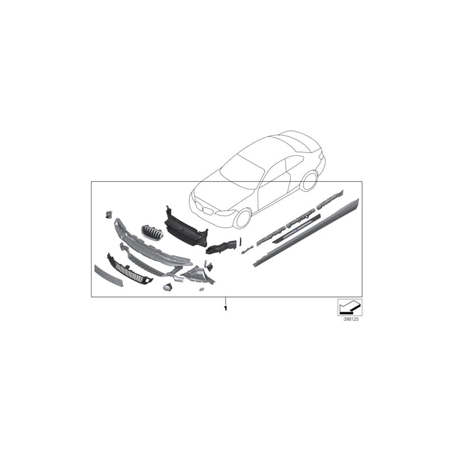 Genuine BMW 51778070151 F23 Set Of Retainer Strips, Left -M- (Inc. M240i, 220i & M235iX)
