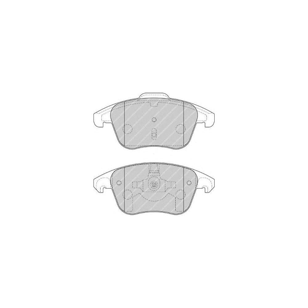 Ferodo Sl FSL1972 Brake Pad Set Not Prepared for Wear Indicator, With Piston Clip