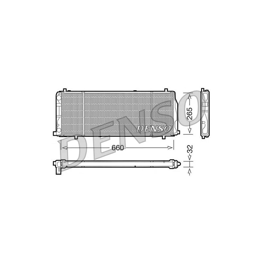 DENSO DRM02004 Engine Radiator for Audi 100