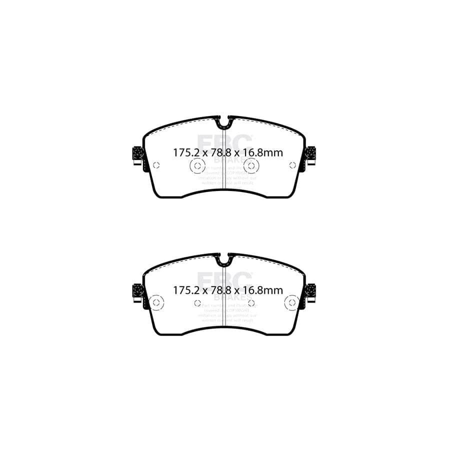 EBC PD40K2634 Jaguar E-Pace Ultimax Pad & Plain Disc Kit - ATE Caliper 2 | ML Performance UK Car Parts