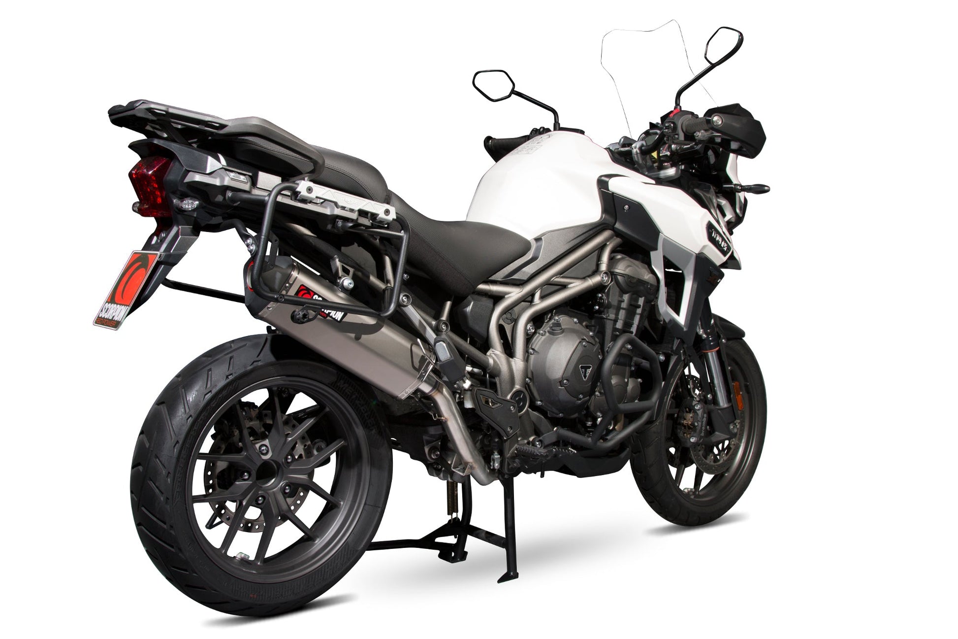 Scorpion RTR80TEO Triumph Tiger 1200 Explorer Serket Parallel Slip-On - Titanium Sleeve | ML Performance UK UK