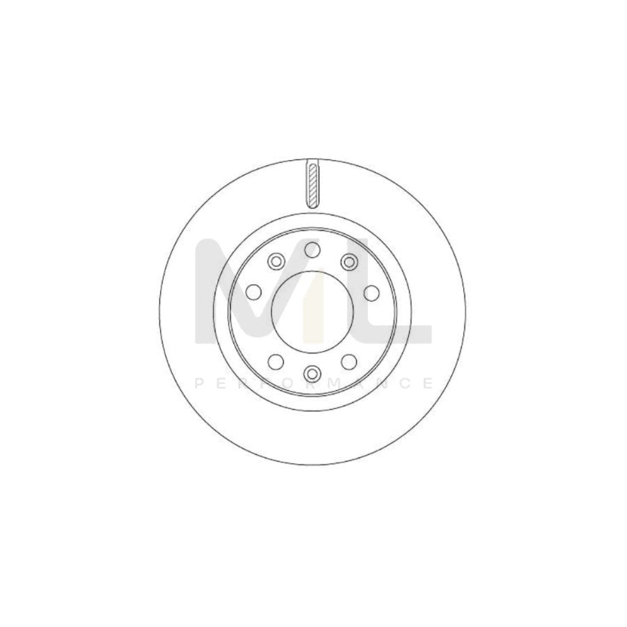 TRW DF6785 Brake Disc for PEUGEOT 308 Vented, Painted  - 1 piece