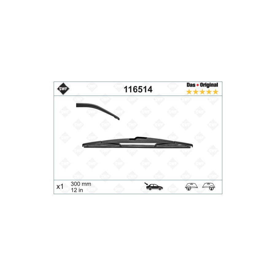 Swf Rear 116514 Wiper Blade