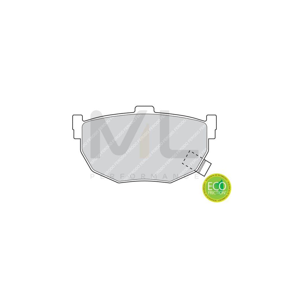 Ferodo Premier Eco Friction FDB638 Brake Pad Set With Acoustic Wear Warning, Without Accessories
