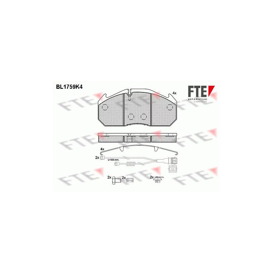 FTE Bl1759K4 Brake Pad Set