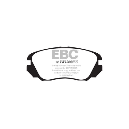 EBC PD08KF147 Chevrolet Opel Saab Vauxhall Yellowstuff Front Brake Pad & USR Disc Kit - TRW Caliper (Inc. Malibu, Insignia, 9-5) 2 | ML Performance UK Car Parts