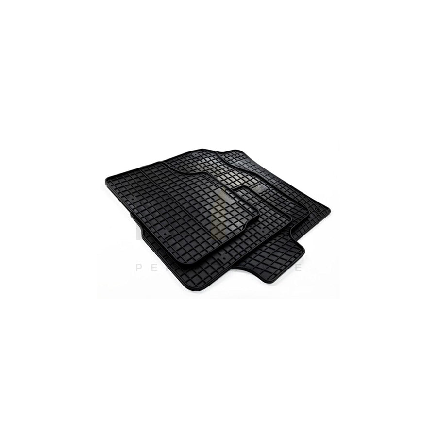 FROGUM Tailored 410367 Floor mat set for DS DS7 Crossback Elastomer, Front and Rear, Quantity: 4, Black, (LHD)