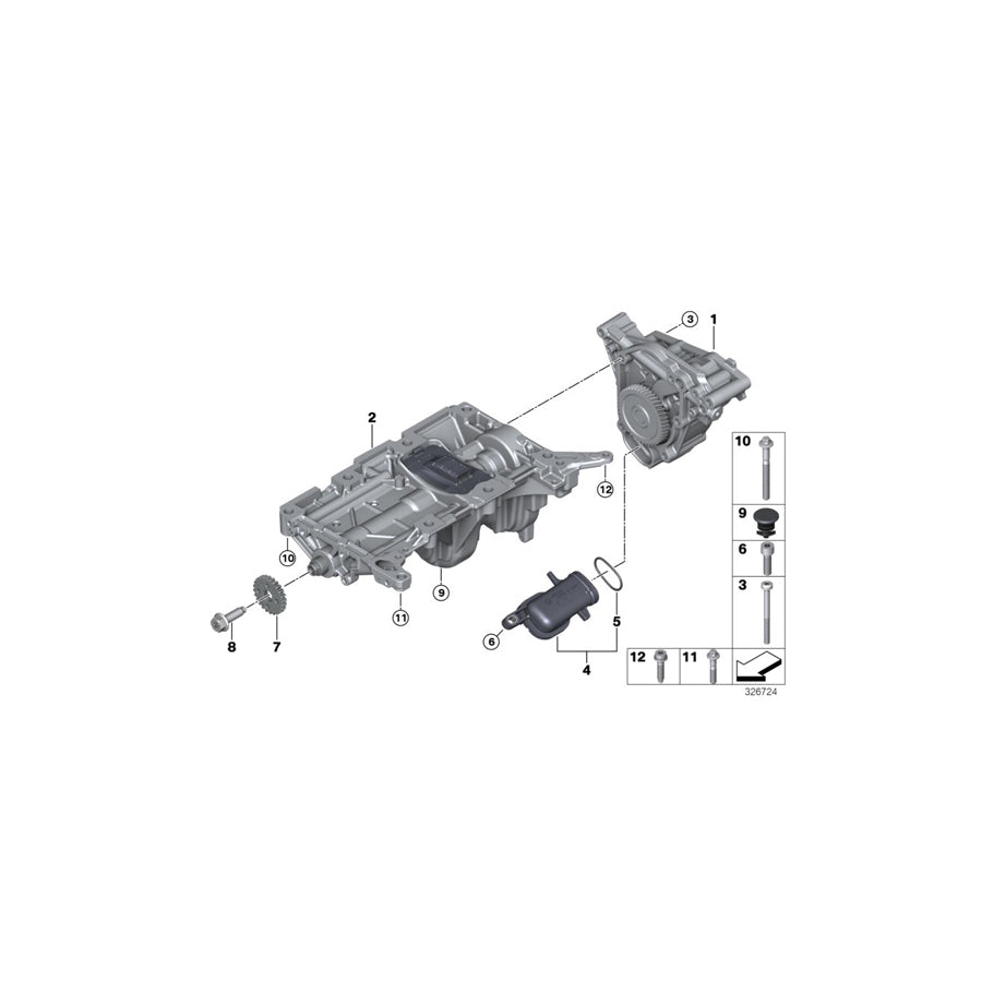 Genuine BMW 11417643254 F15 F16 Suction Pipe (Inc. X5 28iX, X6 28iX & X5 40eX)