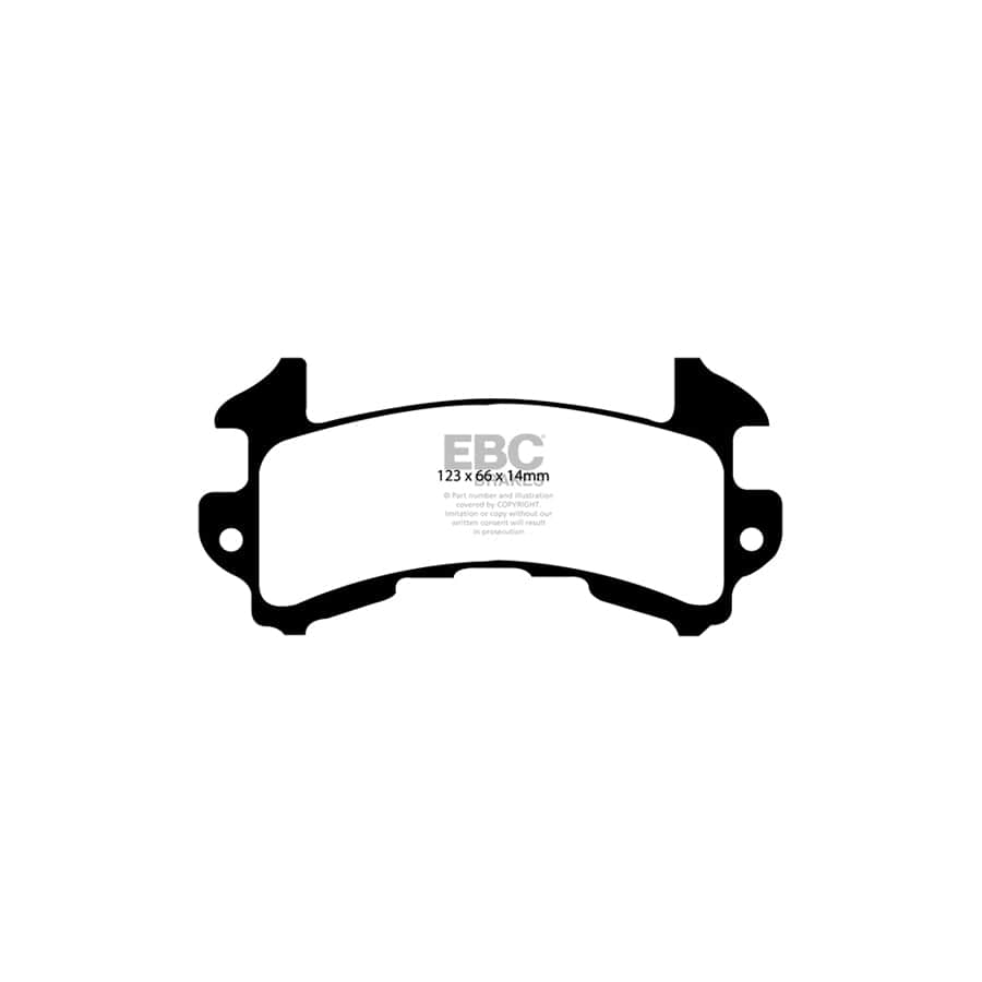 EBC PD03KF284 Chevrolet Blazer Yellowstuff Front Brake Pad & Plain Disc Kit 2 | ML Performance UK Car Parts