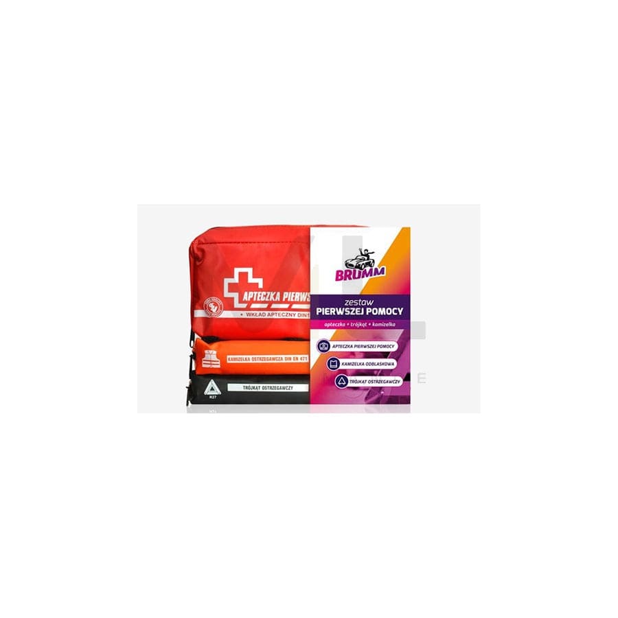 BRUMM ACBRAD002 First aid kit DIN 13164, DIN EU 471, 3-part
