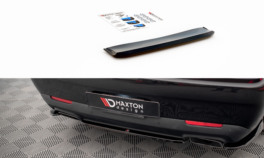 Maxton Design DO-CHL-3-RT-RD1T Central Rear Splitter Dodge Challenger RT MK3 Facelift | ML Performance UK Car Parts