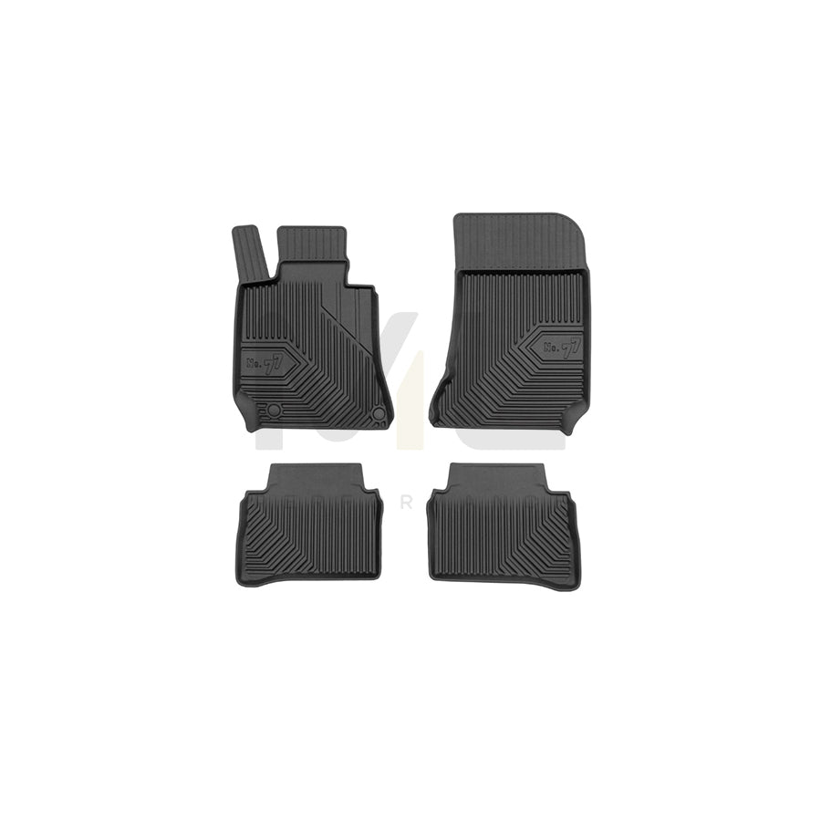 FROGUM Tailored, No.77 77407916 Floor mat set suitable for MERCEDES-BENZ CLS Elastomer, Front and Rear, Quantity: 4, Black, (LHD)