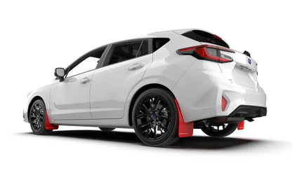 Rally Armor 24-26 Subaru Impreza Black UR Mud Flap w/ Red Logo