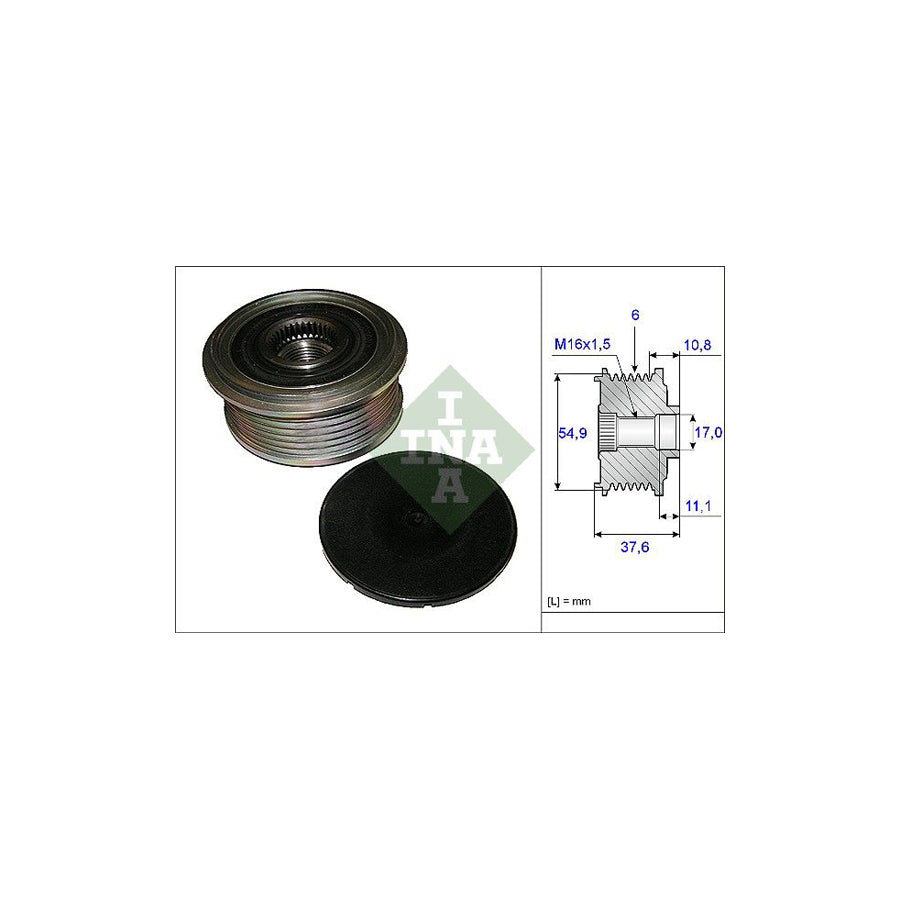 Ina 535 0123 10 Alternator Freewheel Clutch