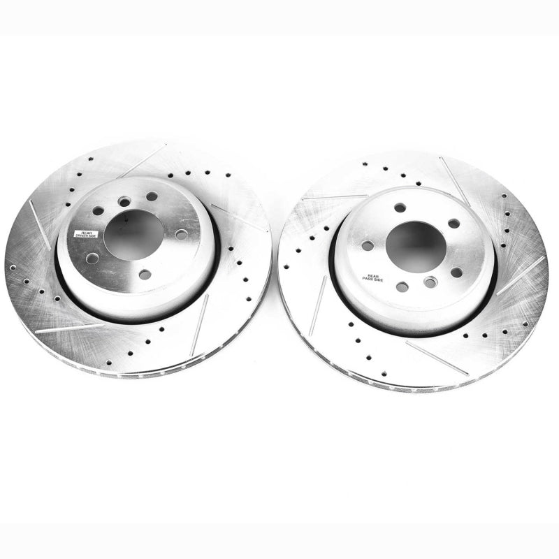 PowerStop Power Stop 08-10 BMW 535i Rear Evolution Drilled & Slotted Rotors - Pair