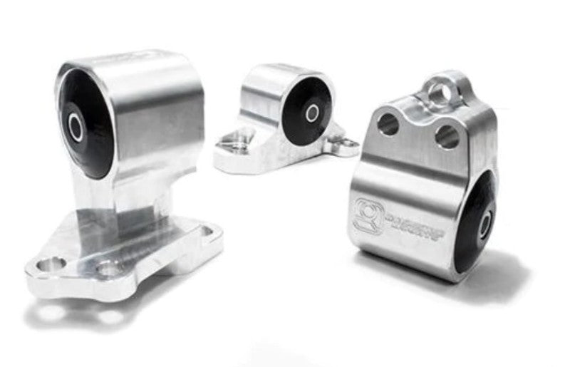 Innovative Mounts Innovative 92-95 Civic B/D Series Silver Aluminum Mounts 75A Bushings (Auto to Manual Hydro 3 Bolt)
