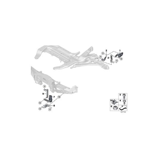 Genuine BMW 37146887947 F39 Bracket, Level Sensor Front (Inc. X2 28i, X2 28iX & X2 M35iX)