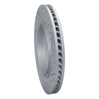 R1 Concepts R1 18-23 Lexus Ls500 Left Rear Drilled & Slotted Geo-Carbon Rotor