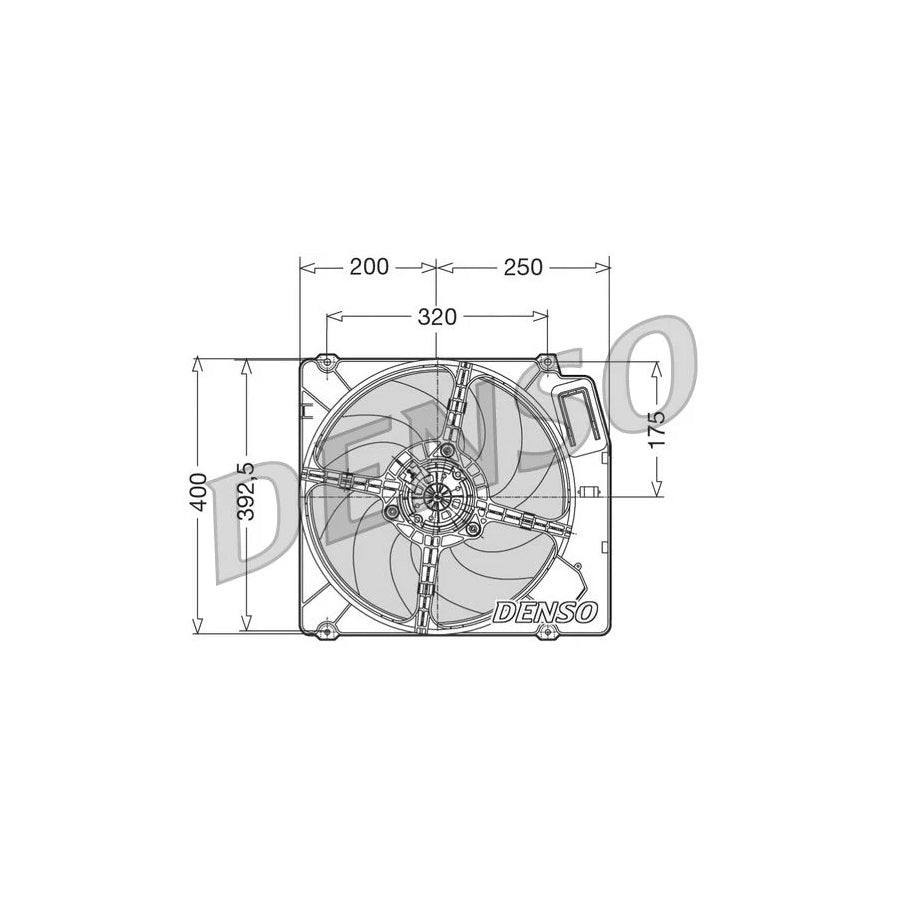DENSO DER01003 Fan, Radiator