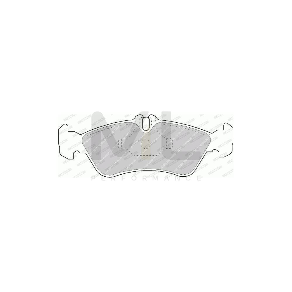 Ferodo Premier FVR1045 Brake Pad Set Prepared for Wear Indicator, With Piston Clip