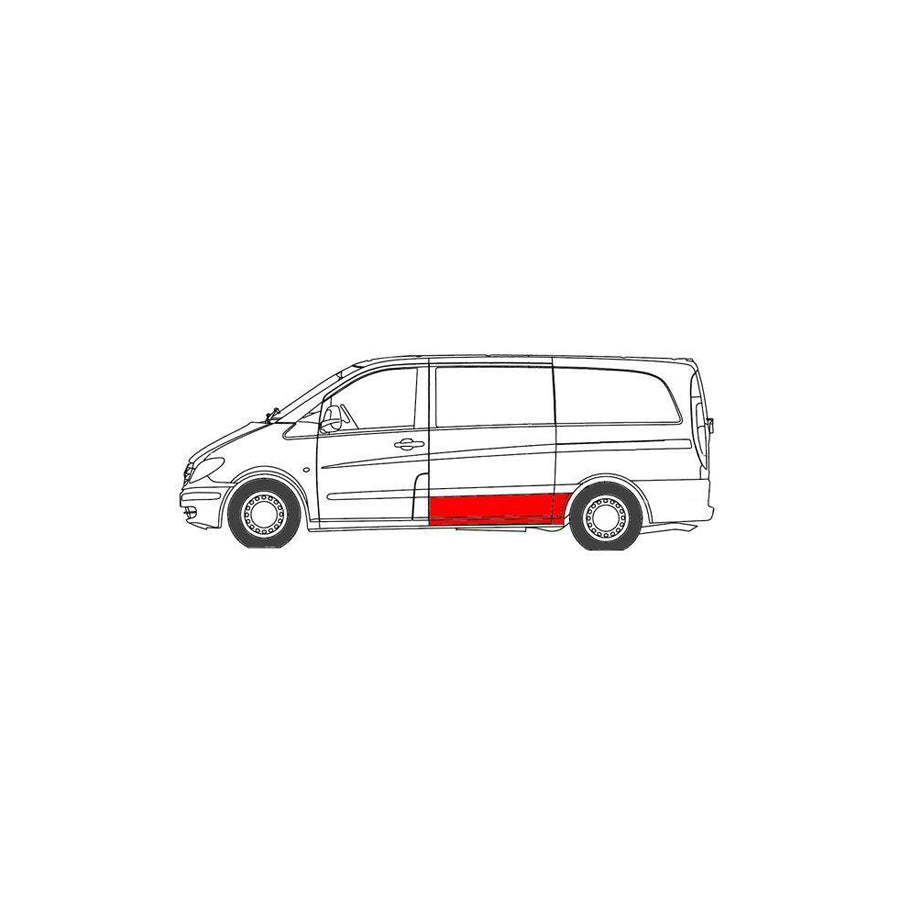 Blic 6505-06-3542011K Rocker Panel Suitable for Mercedes-Benz Vito