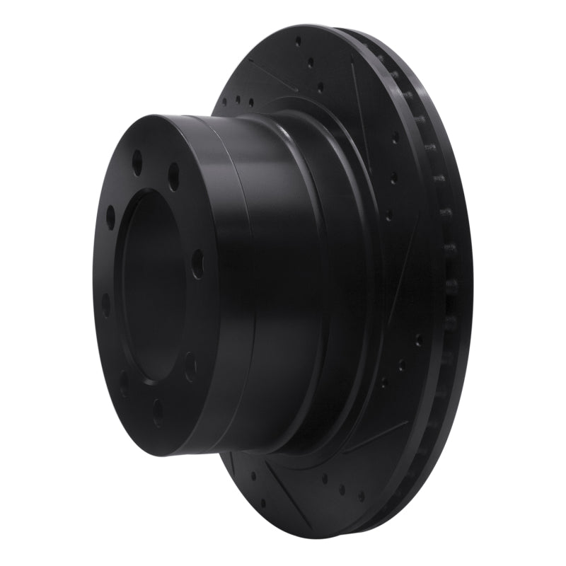 R1 Concepts R1 03-08 Dodge Ram 3500 Rear Right Drilled & Slotted Black Brake Rotor