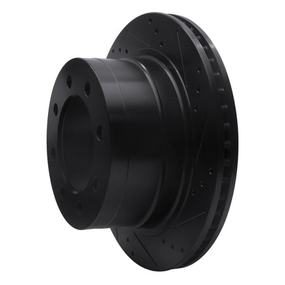 R1 Concepts R1 03-08 Dodge Ram 3500 Rear Right Drilled & Slotted Black Brake Rotor