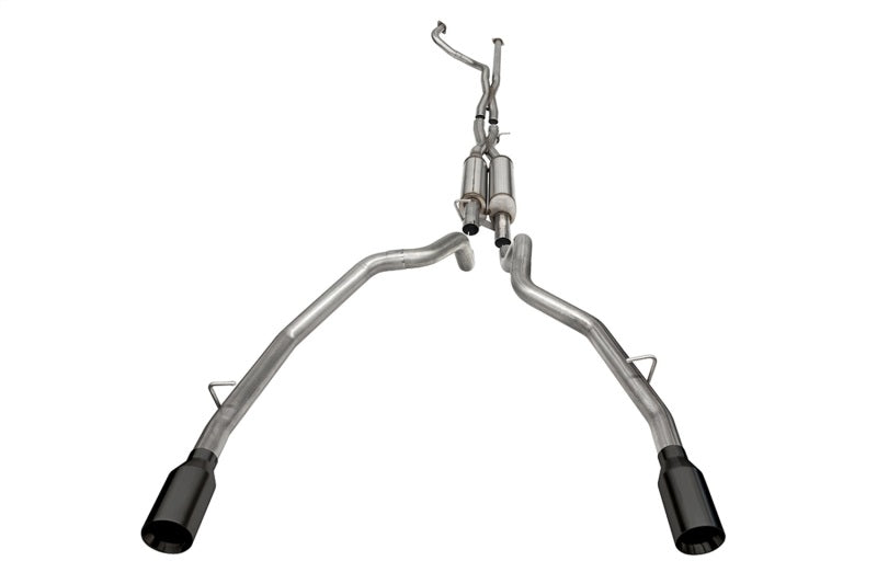 CORSA Performance Corsa 2021-2024 Dodge Ram TRX Crew Cab Xtreme Catback Exhaust Dual Rear Black Tip