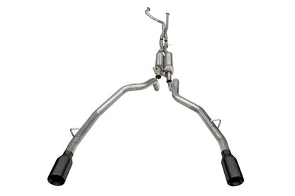 CORSA Performance Corsa 2021-2024 Dodge Ram TRX Crew Cab Xtreme Catback Exhaust Dual Rear Black Tip