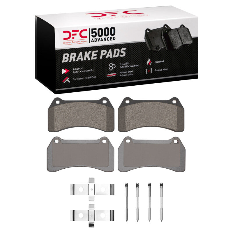 DFC 03-05 Jaguar XJR Front 5000 Advanced Low Metallic Brake Pads and Hardware Kit