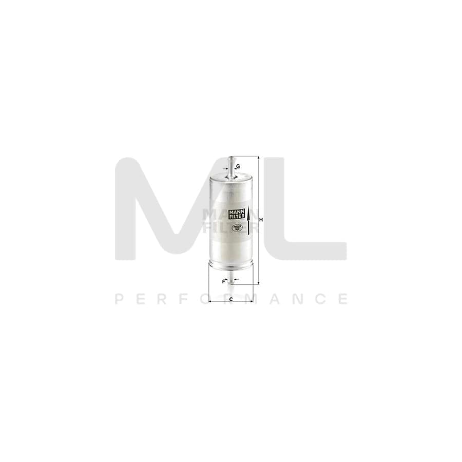 MANN-FILTER WK 413 Fuel filter In-Line Filter