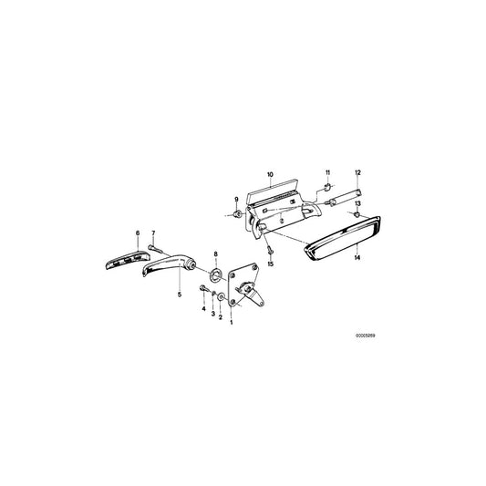 Genuine BMW 51211800666 E21 E24 E12 Remote Control Right (Inc. 628CSi, 2800 & 323i)