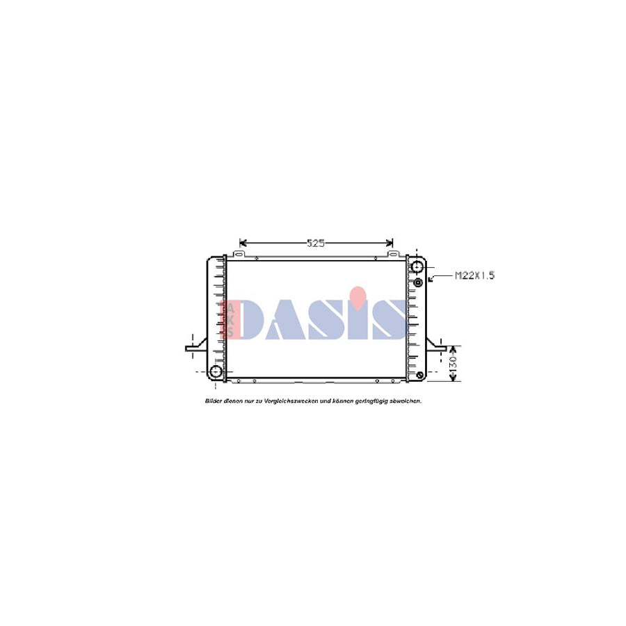 AKS Dasis 090420N Engine Radiator for Ford Sierra