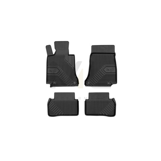 FROGUM Tailored, No.77 77409583 Floor mat set suitable for MERCEDES-BENZ C-Class Saloon (W205) Elastomer, Front and Rear, Quantity: 4, Black, (LHD)