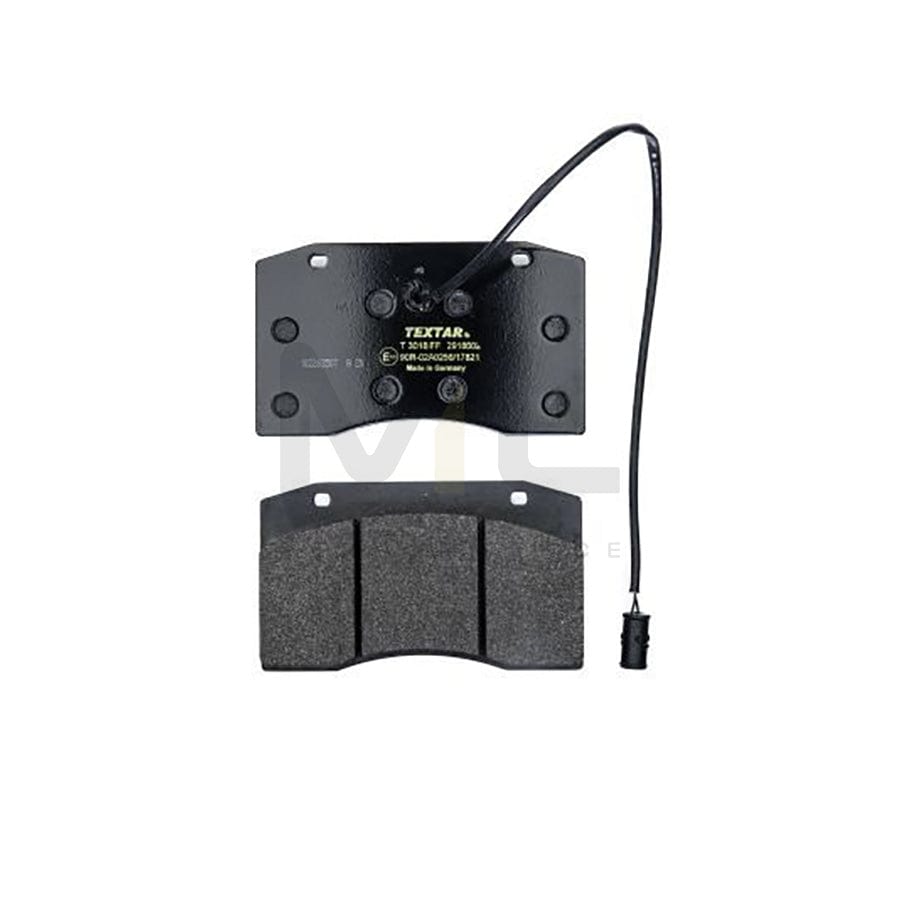 TEXTAR 2918602 Brake pad set with integrated wear warning contact