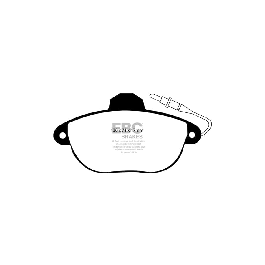EBC PD11KF104 Citroen Xantia Greenstuff Front Brake Pad & GD Disc Kit - Citroen Caliper 2 | ML Performance UK Car Parts